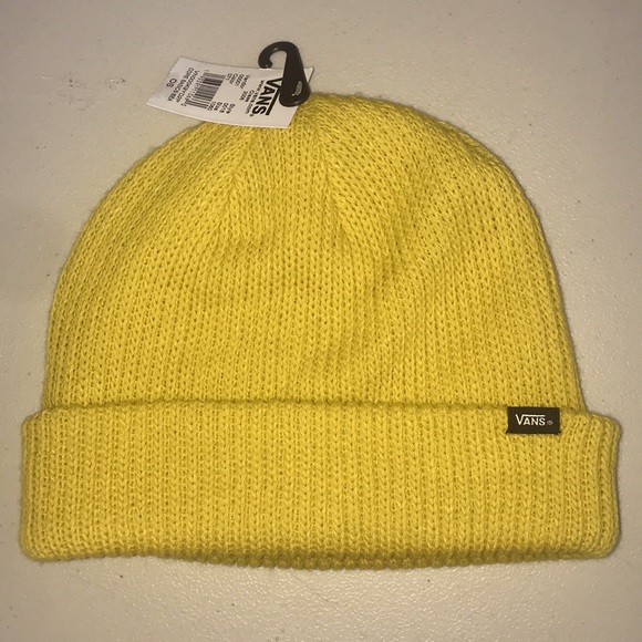 WARM MUSTARD YELLOW 🦄Core BasicsVANS BEANIE UNISEX For FALL, WINTER BRAND NEW - Picture 3 of 5